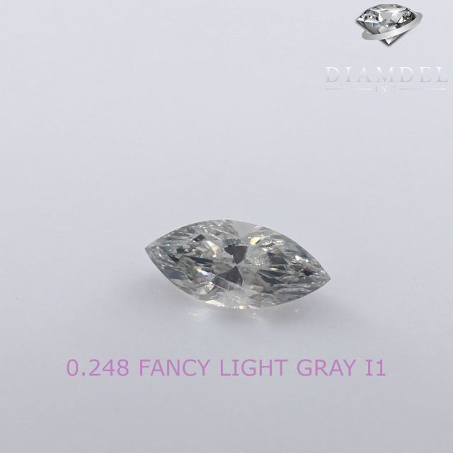 グレーダイヤモンドルース/ F.LIGHT GRAY/ 0.248 ct.