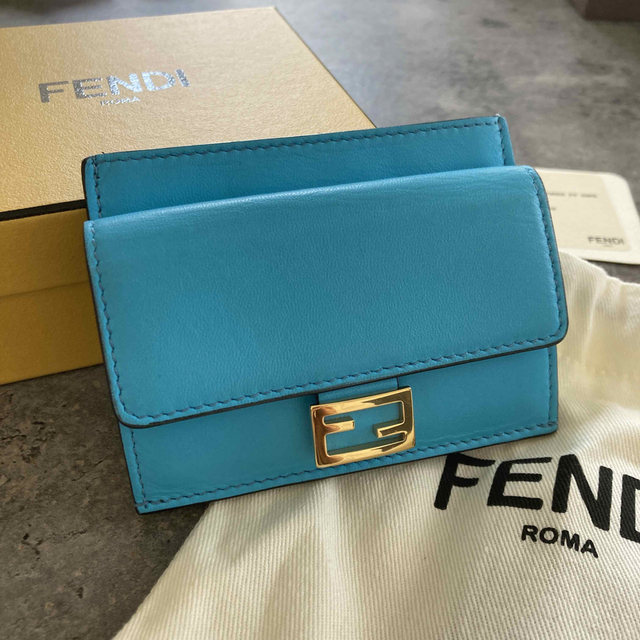 FENDI フェンディ コインケース カードケース バゲット ナッパレザー ...