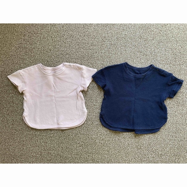 GU(ジーユー)のTシャツ　保育園着　2枚 キッズ/ベビー/マタニティのキッズ服女の子用(90cm~)(Tシャツ/カットソー)の商品写真