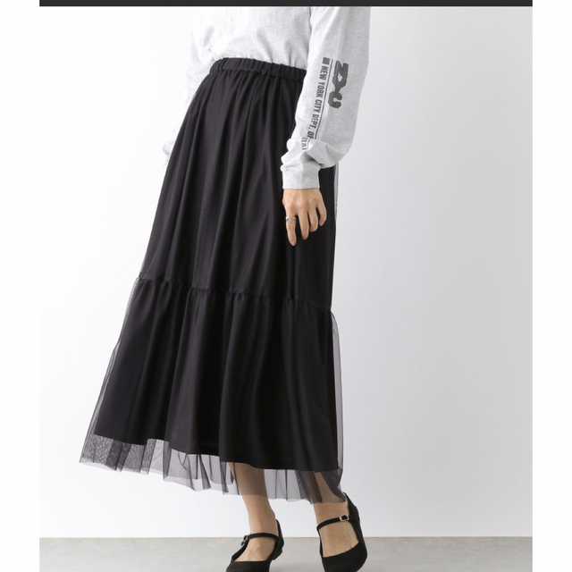 LEPSIM(レプシィム)のレプシィム  キリカエチュールスカート レディースのスカート(ロングスカート)の商品写真