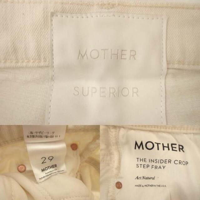 mother(マザー)のマザー mother INSIDER CROP STEP FRAY 29 レディースのパンツ(デニム/ジーンズ)の商品写真