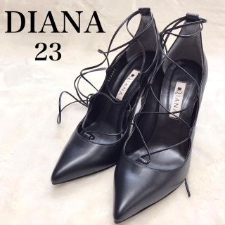 【新品・未使用】　DIANA  ダイアナ　レザーパンプス　黒　ブラック