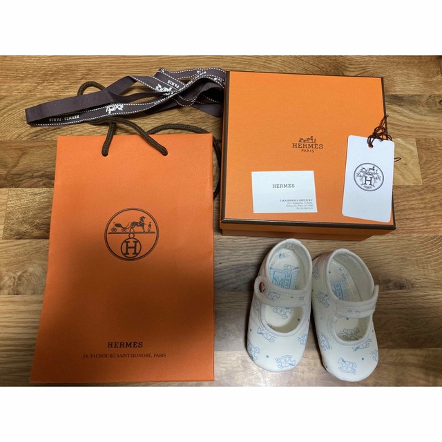 Hermes(エルメス)の超美品　エルメス　アダダ　ベビーシューズ キッズ/ベビー/マタニティのベビー靴/シューズ(~14cm)(その他)の商品写真