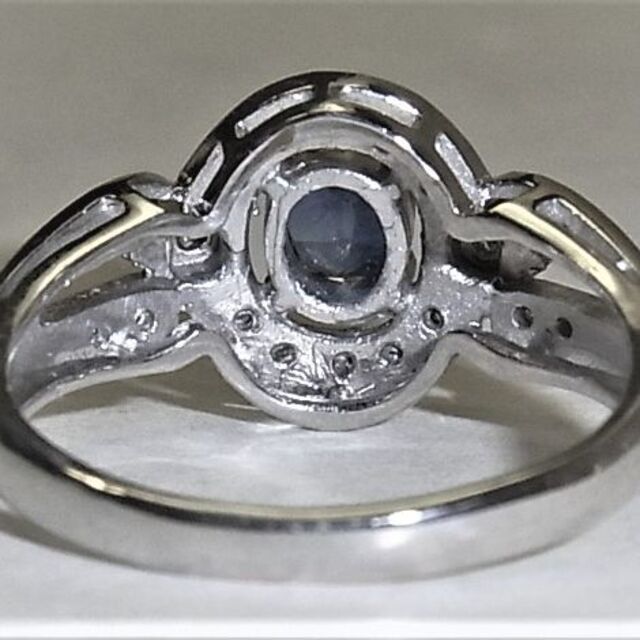 Pt900 プラチナ リング 指輪 サファイヤ 0.51ct ダイヤ 0.13c レディースのアクセサリー(リング(指輪))の商品写真