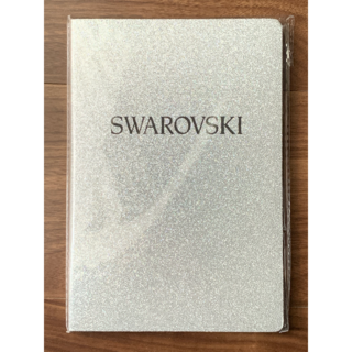 スワロフスキー(SWAROVSKI)の【新品未使用】SWAROVSKIノートブック　シルバーラメ(ノート/メモ帳/ふせん)