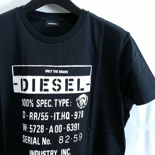 新品 S ディーゼル Diesel ロゴ Tシャツ ブランド S1 黒