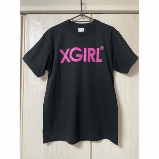 エックスガール(X-girl)のX-girl   黒シャツ(Tシャツ(半袖/袖なし))