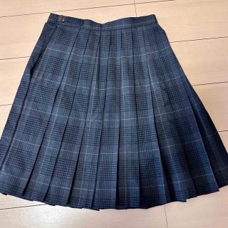 制服 チェック プリーツ スカート W60 丈57(ひざ丈スカート)