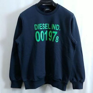 新品 M DIESEL スウェット トレーナー プルオーバー J3 紺