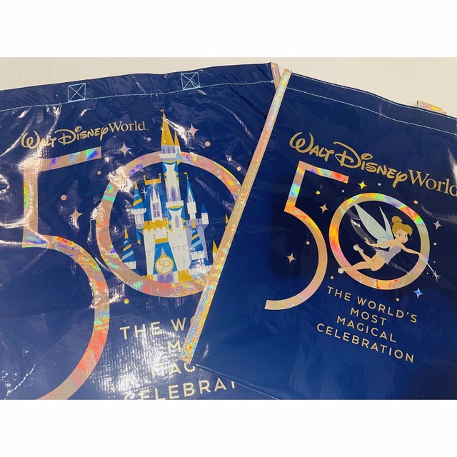 Disney(ディズニー)のWDW 50周年 ショッピングバッグ ショッパー S・Ｍサイズセット レディースのバッグ(エコバッグ)の商品写真