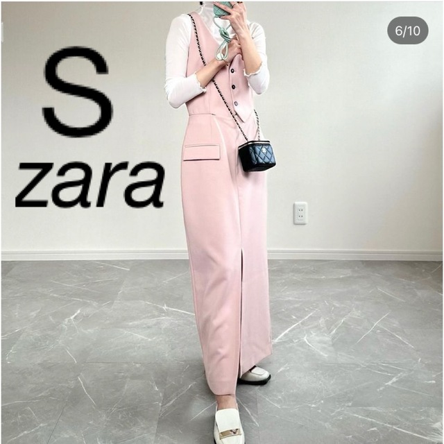 ZARA ベストエフェクト ミディワンピース S - ロングワンピース/マキシ ...