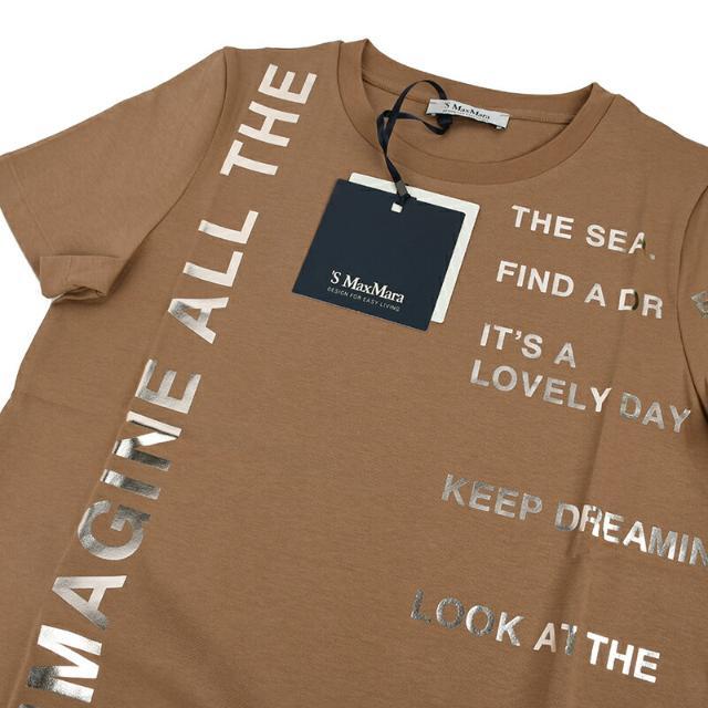 'S Max Mara(エスマックスマーラ)のS Max Mara エスマックスマーラ GILBERT キャメル半袖Tシャツ イタリア正規品 新品 2399710331.650 キャメル レディースのトップス(Tシャツ(半袖/袖なし))の商品写真