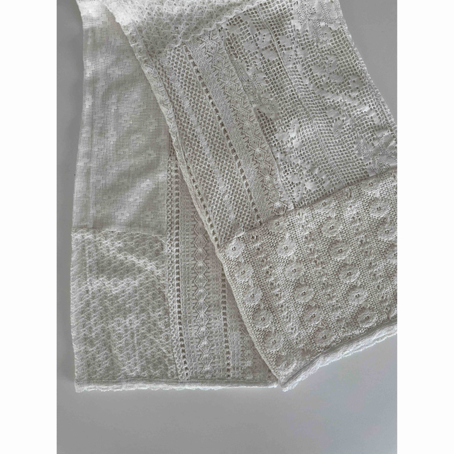 TODAYFUL(トゥデイフル)のPatchwork Lace Pants 白 38 レディースのパンツ(カジュアルパンツ)の商品写真
