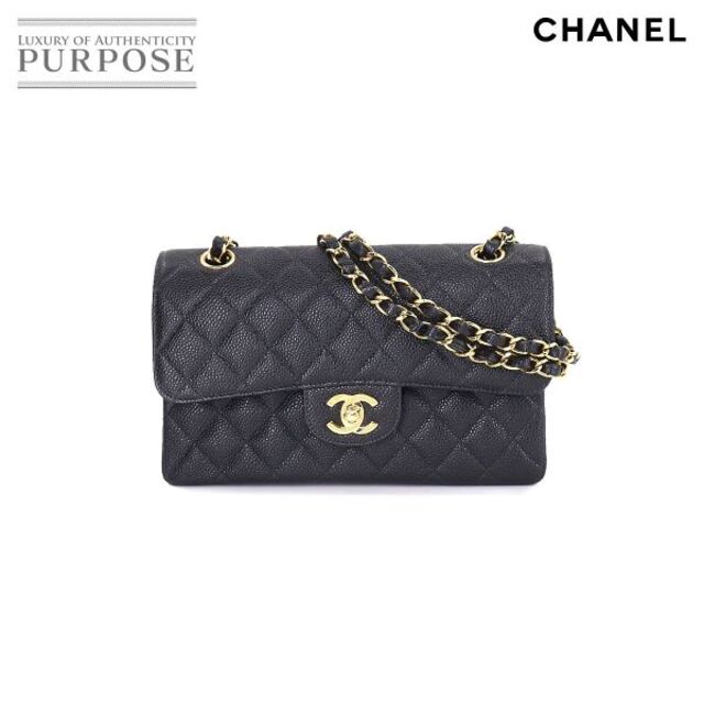 未使用 展示品 シャネル CHANEL マトラッセ 23 チェーン ショルダー バッグ キャビアスキン レザー ブラック A01113 VLP 90175976