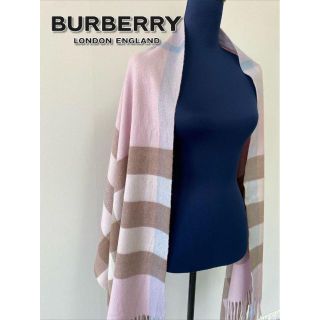 バーバリー(BURBERRY)のBURBERRY カシミヤ100% ラメストール マフラー ショール(ストール/パシュミナ)