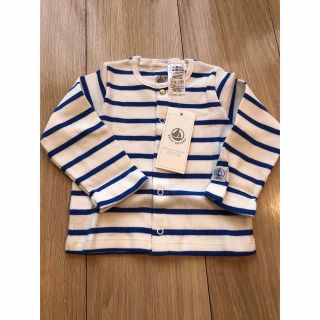 プチバトー(PETIT BATEAU)の新品　プチバトー　マリニエール　カーディガン(カーディガン/ボレロ)