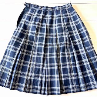 ⭐︎制服 チェック プリーツ スカート W69 丈62(ひざ丈スカート)