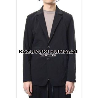 カズユキクマガイアタッチメント(KAZUYUKI KUMAGAI ATTACHMENT)のNy Stretch Taffeta 2B Jacket Black(ナイロンジャケット)