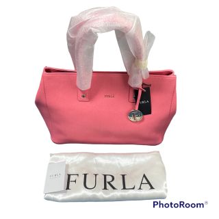 新品・A4対応サイズ】 FURLA フルラ リンダ トートバッグ 革 ピンク-