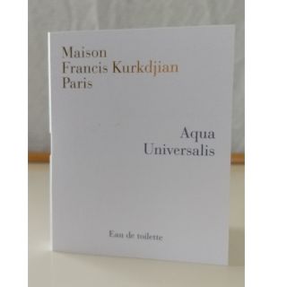 メゾンフランシスクルジャン(Maison Francis Kurkdjian)のアクア　ユニヴェルサリス　オードトワレ 香水サンプル 新品未使用(ユニセックス)