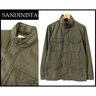 SANDINISTAサンディニスタ　中ボアミリタリージャケット　ブラック黒