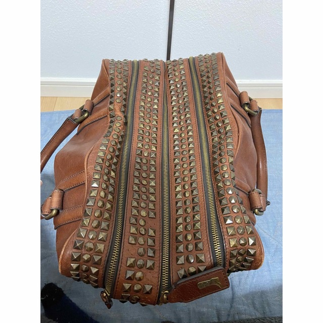 DOLCE&GABBANA - D&G スタッズ レザートートバッグ ショルダー DOLCE&GABBANA - D&G スタッズ レザートートバッグ ショルダー