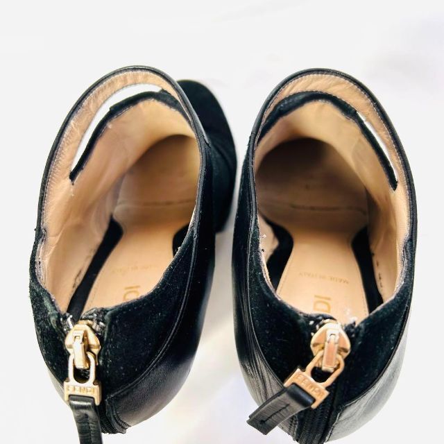 FENDI フェンディ スウェードブーティー ショートブーツ ファスナー