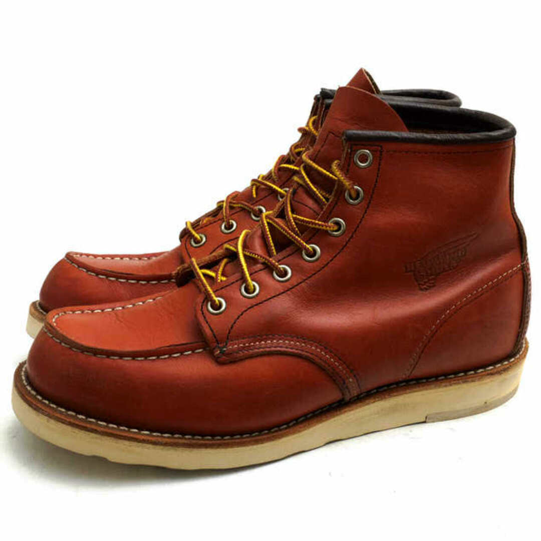 レッドウィング／RED WING ワークブーツ シューズ 靴 メンズ 男性 男性用レザー 革 本革 ブラウン 茶  8875 6inch CLASSIC MOC TOE トランザクショントレッドソール、IRISH SETTER アイリッシュセッター モックトゥ 定番 グッドイヤーウェルト製法