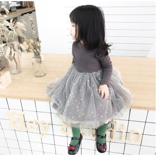 子供服☆♪♪キラキラレースワンピース☆♪♪♡ キッズ/ベビー/マタニティのキッズ服女の子用(90cm~)(ワンピース)の商品写真