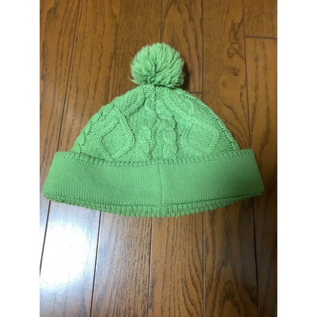 日本公式 ステューシー ボンボン グリーン 緑 ニット帽 ビーニー
