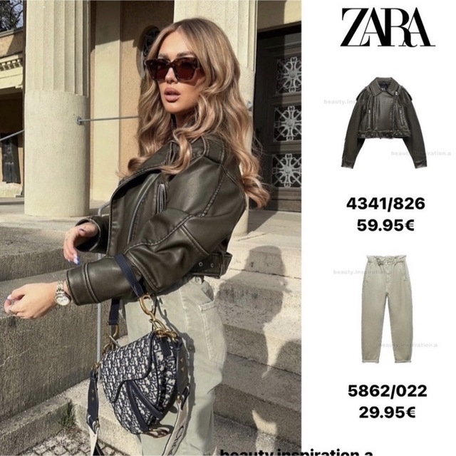 ZARA フェイクレザー ジャケット ZARA の通販 by Ani's shop｜ザラならラクマ