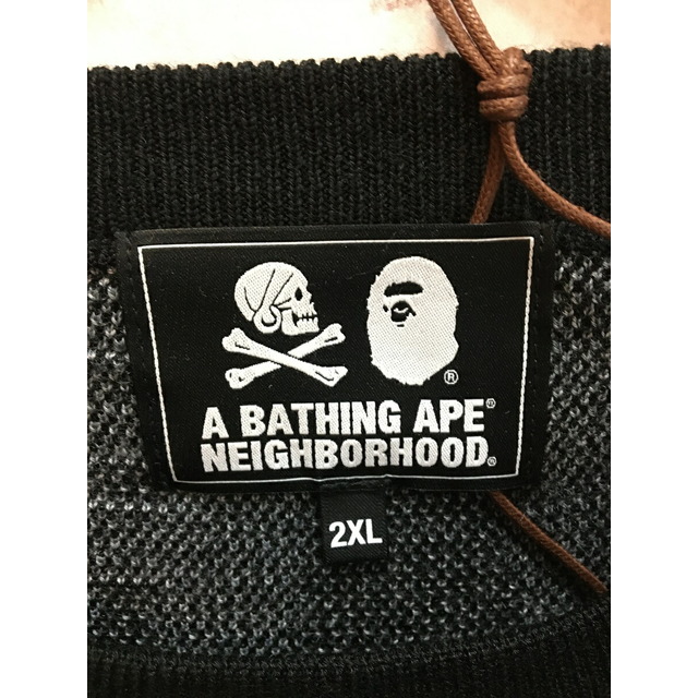 A BATHING APE × NEIGHBORHOOD Relaxed Fit Knit BAPE NBHD エイプ ネイバーフッド リラックスド フィット ニット セーター【004】【岩】