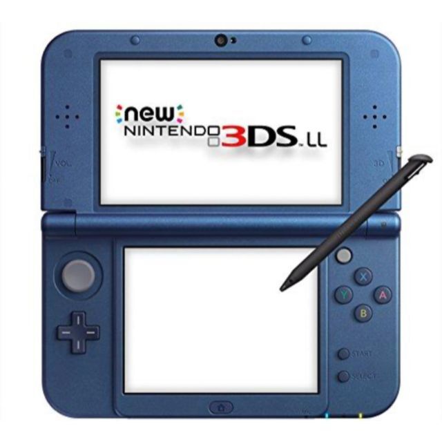 ニンテンドー3DS(ニンテンドー3DS)の【動作良好】Newニンテンドー3DS LL　メタリックブルー　ケース付き エンタメ/ホビーのゲームソフト/ゲーム機本体(携帯用ゲーム機本体)の商品写真