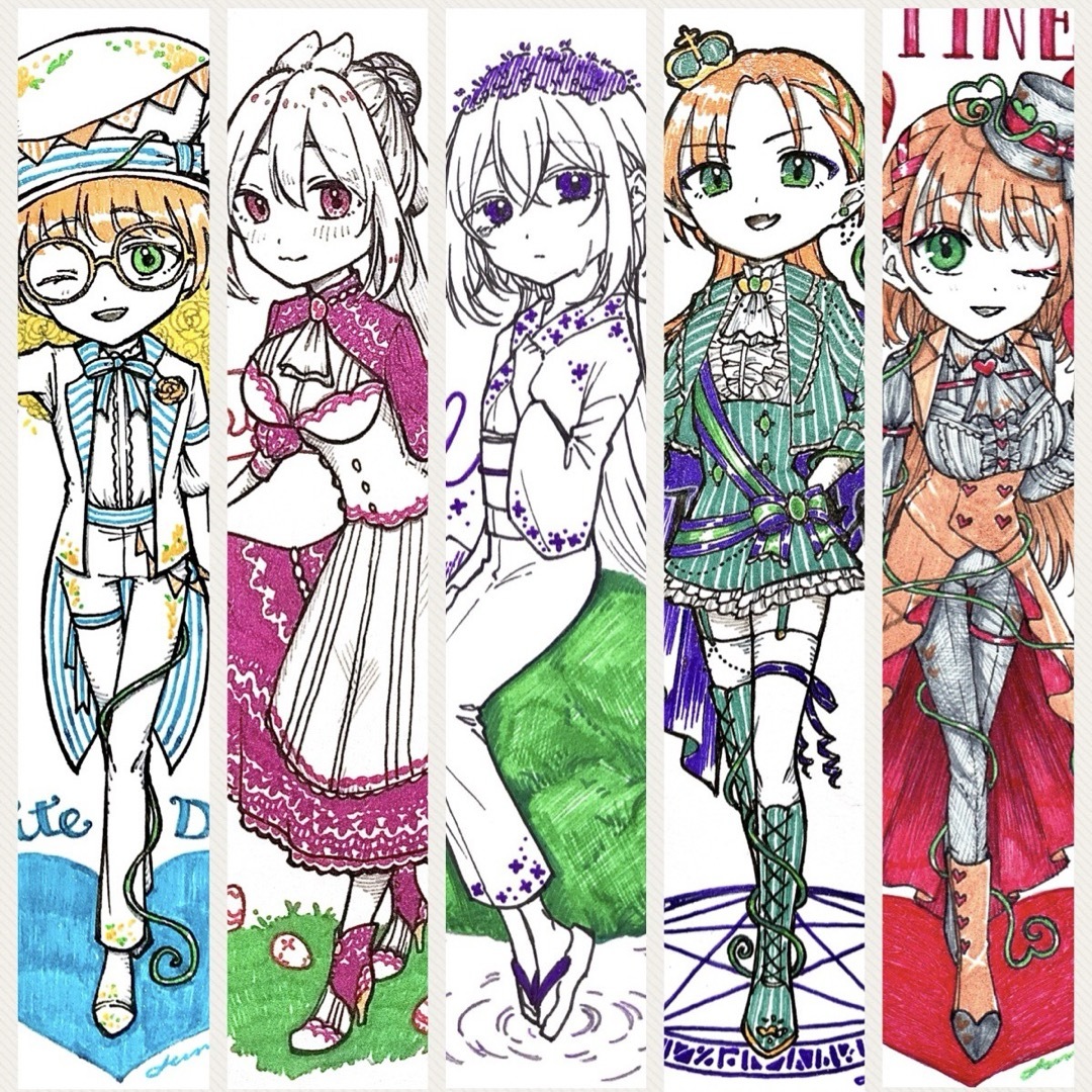 手描きイラスト オリジナル 創作 原画 バレンタイン デフォルメ 手描きイラスト オリジナル 創作 原画 バレンタイン デフォルメ
