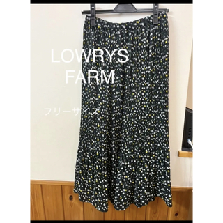 ローリーズファーム(LOWRYS FARM)のローリーズファーム　ロングスカート　プリーツスカート　花柄(ロングスカート)