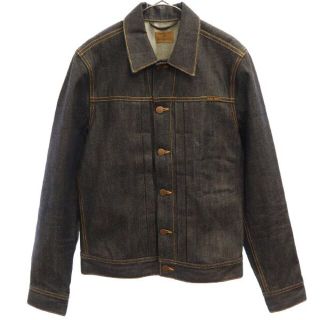 ヌーディジーンズ(Nudie Jeans)のヌーディージーンズ デニム デニムジャケット XS ブラックデニム Nudie Jeans CO コットンジャケット メンズ 【中古】  【230329】(ダッフルコート)