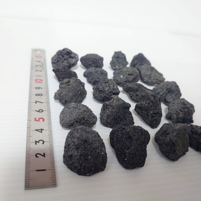注目の 黒溶岩石 大15中15小10 40個 アクアリウム テラリウム コゲリウム