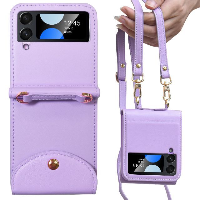 【色: purple】【Vizvera】Samsung Galaxy Z Fli