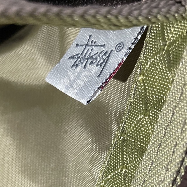 【STUSSY】90s old stussy 三つ折り財布 ウォレット カーキ 【STUSSY】90s old stussy 三つ折り財布 ウォレット カーキ