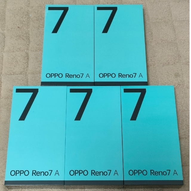 【超安い】 OPPO - OPPO Reno7 5台セット　新品未開封 CPH2353 a スマートフォン本体