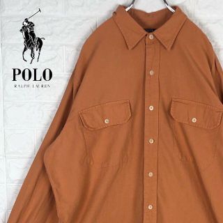 ラルフローレン(Ralph Lauren)のラルフローレン 希少カラー カジュアルシャツ ビッグサイズ 超ゆるだぼ オレンジ(シャツ)