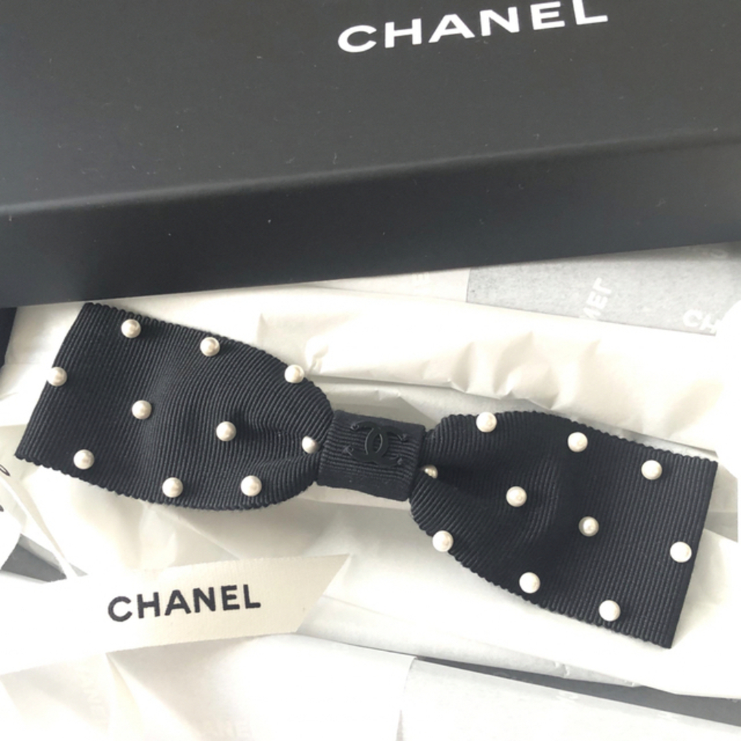 CHANEL - CHANEL シャネル リボン バレッタ ヘアアクセサリー 新作 の