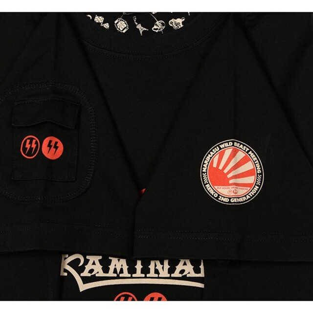 TEDMAN(テッドマン)のカミナリモータース/GPZ900R/Tシャツ/ブラック/KMT-228 メンズのトップス(Tシャツ/カットソー(半袖/袖なし))の商品写真