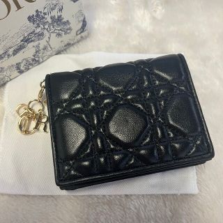 Christian Dior - ディオール LADY DIOR ミニウォレット 折り財布の
