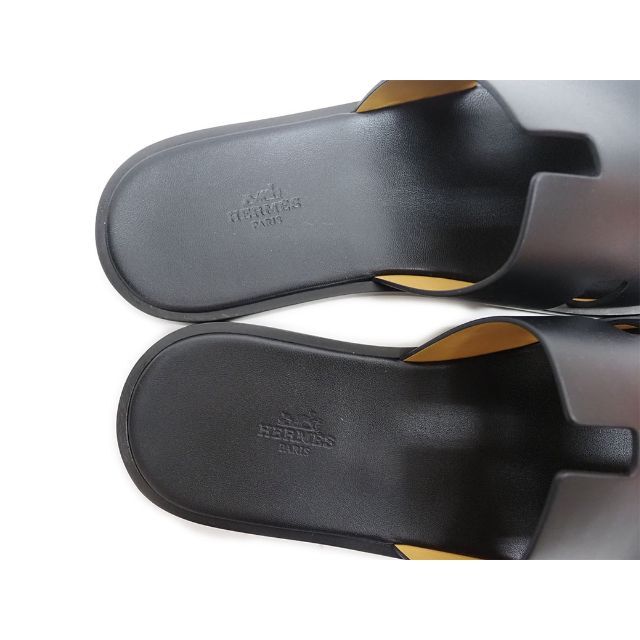 お得-エルメス HERMES イズミール サ•ンダル 黒 43(27cm