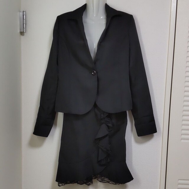 セレモニースーツ セットアップ 黒 大きいサイズ