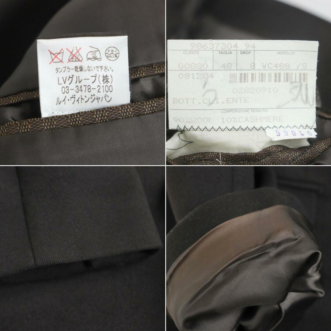 美品▽LOUIS VUITTON ルイヴィトン ロゴ入りボタン カシミヤ100