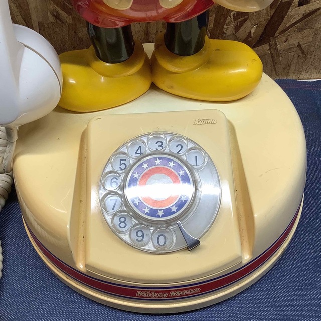 Disney   Sうミッキーマウス 電話機 昭和レトロ アンティークの