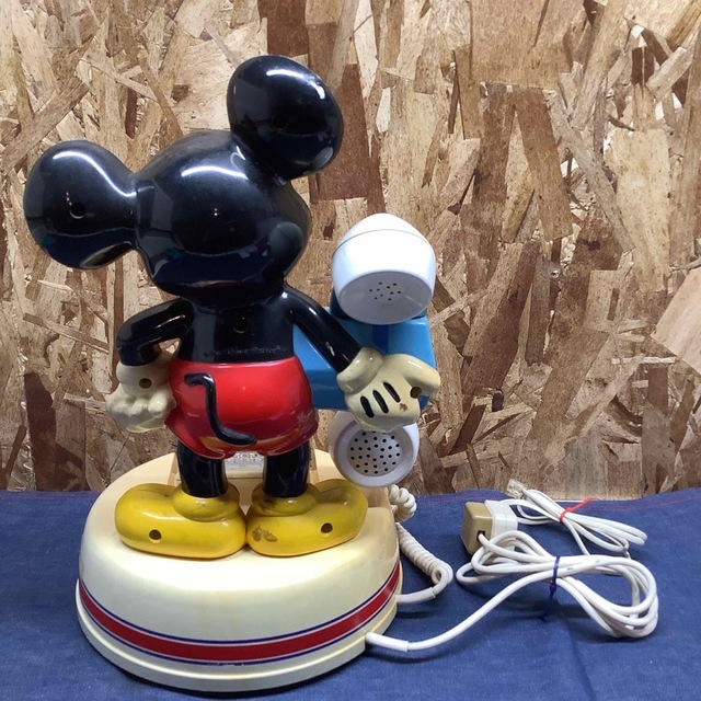 Disney(ディズニー)の【Sう85】ミッキーマウス　電話機　昭和レトロ　アンティーク スマホ/家電/カメラの生活家電(その他)の商品写真