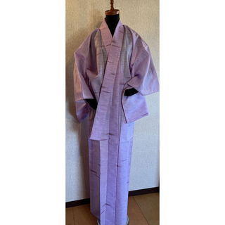 薄紫　シースル　着物　NO.450(着物)